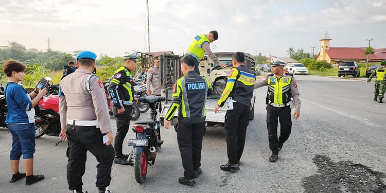 21 Sepeda Motor Diamankan Usai Polisi Sisir Titik Rawan di Kota Binjai saat Asmara Subuh