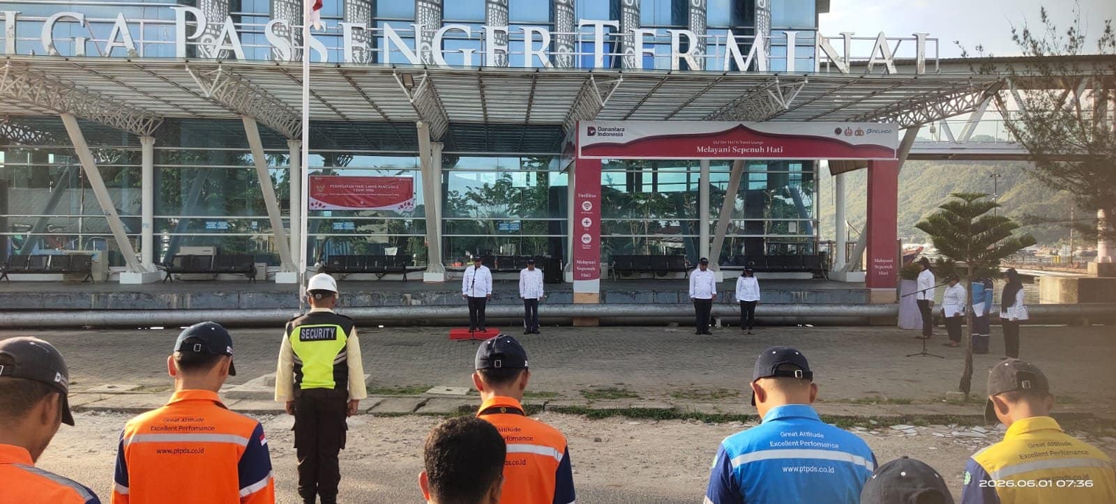 Pelindo Multi Terminal Sibolga Gelar Upacara Hari Lahir Pancasila Tahun 2026